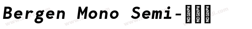 Bergen Mono Semi字体转换